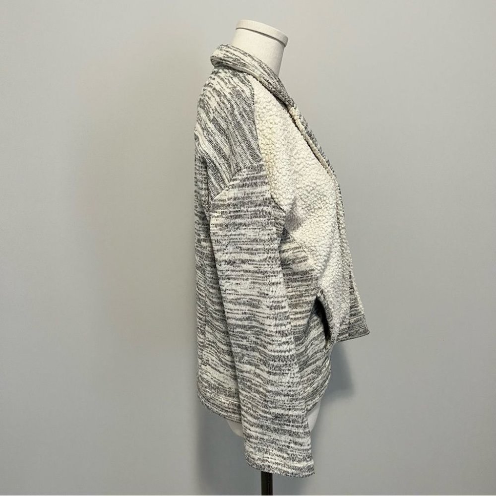 Anthropologie Saturday Sunday Fleece Sweater Jacket Shacket - Picture 9 of 13